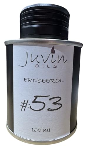 #53 JUVIN Erdbeeröl, Erdbeerkernöl 100ml in Weißblechdose, sortenrein und unbehandelt von Juvin