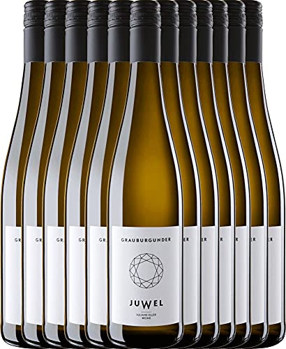 VINELLO 12er Weinpaket Weißwein - Grauburgunder trocken 2020 - Juwel Weine mit VINELLO.weinausgießer | trockener Weißwein | Juwel Weine aus Rheinhessen | 12 x 0,75 Liter VINELLO 12er Weinpaket Weißwein - Grauburgunder trocken 2020 - Juwel Weine mit VINELLO.weinausgießer | trockener Weißwein | Juwel Weine aus Rheinhessen | 12 x 0,75 Liter von Juwel Weine - Juliane Eller