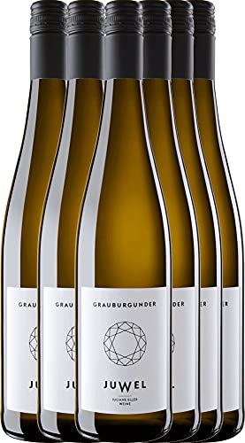 VINELLO 6er Weinpaket Weißwein - Grauburgunder trocken 2020 - Juwel Weine mit VINELLO.weinausgießer | trockener Weißwein | Juwel Weine aus Rheinhessen | 6 x 0,75 Liter VINELLO 6er Weinpaket Weißwein - Grauburgunder trocken 2020 - Juwel Weine mit VINELLO.weinausgießer | trockener Weißwein | Juwel Weine aus Rheinhessen | 6 x 0,75 Liter von Juwel Weine - Juliane Eller