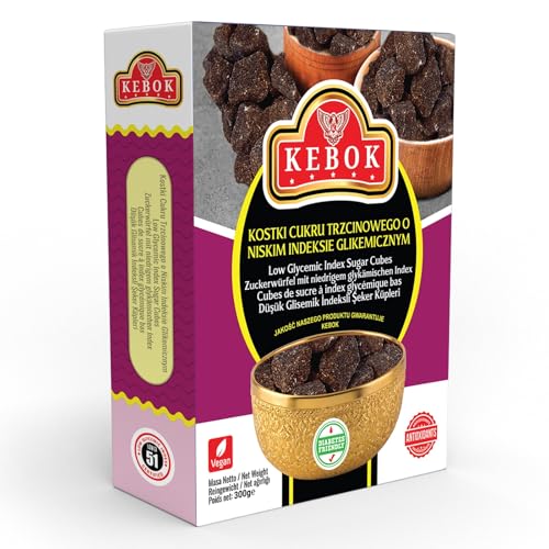Kebok Zuckerwürfel mit niedrigem glykämischen Index, vegan, für Diabetes geeignet, 300 g Kebok Zuckerwürfel mit niedrigem glykämischen Index, vegan, für Diabetes geeignet, 300 g von K KEBOK