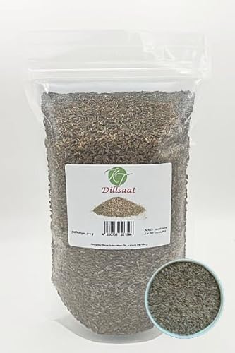 K T 500 g / 0,5 Kg Dillsaat ganz Dillsamen Gurkenkümmel Dillkörner - 1A Qualität K T 500 g / 0,5 Kg Dillsaat ganz Dillsamen Gurkenkümmel Dillkörner - 1A Qualität von K T