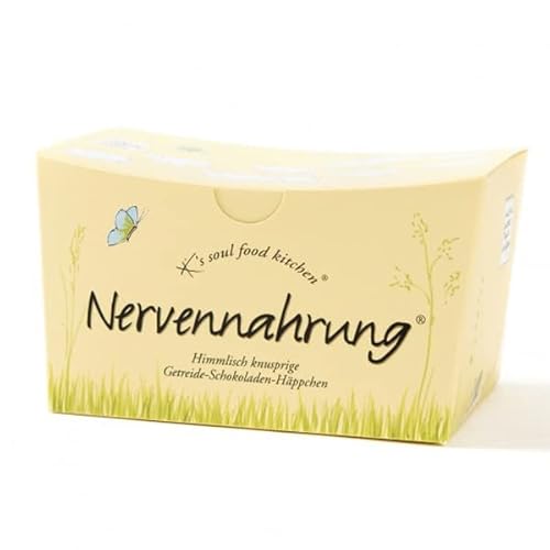 NERVENNAHRUNG 125g, Himmlisch knusprige Getreide-Chocoladen-Häppchen. NERVENNAHRUNG 125g, Himmlisch knusprige Getreide-Chocoladen-Häppchen. von K‘s soul food kitchen