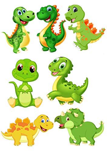 Dinosaurier, Dino. 7 Stuck je.9cm Tortenaufleger Geburtstag, … Dinosaurier, Dino. 7 Stuck je.9cm Tortenaufleger Geburtstag, … von K&R GbR