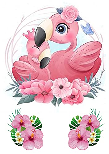 "Flamingo." 20cm 2 Stuck - je.10cm Tortenaufleger,Geburtstag,Tortendeko, "Flamingo." 20cm 2 Stuck - je.10cm Tortenaufleger,Geburtstag,Tortendeko, von K&R GbR