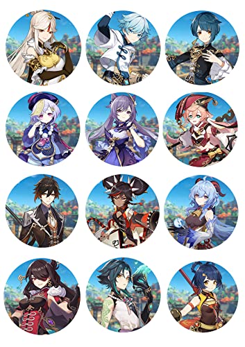 Genshin impact 12x Stuck Cake Toper Tortenaufleger Geburtstag, je 6cm Genshin impact 12x Stuck Cake Toper Tortenaufleger Geburtstag, je 6cm von K&R GbR