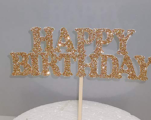 Happy Birthday Cake Topper Geburtstag Torten Stecker Kuchen Deko Gold Silber Happy Birthday Cake Topper Geburtstag Torten Stecker Kuchen Deko Gold Silber von K&R GbR