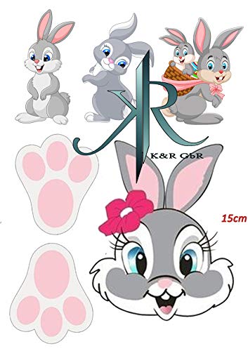 Hase Kaninchen Tortenaufleger Geburtstag, … Deckopapier, Zuckerpapier Hase Kaninchen Tortenaufleger Geburtstag, … Deckopapier, Zuckerpapier von K&R GbR