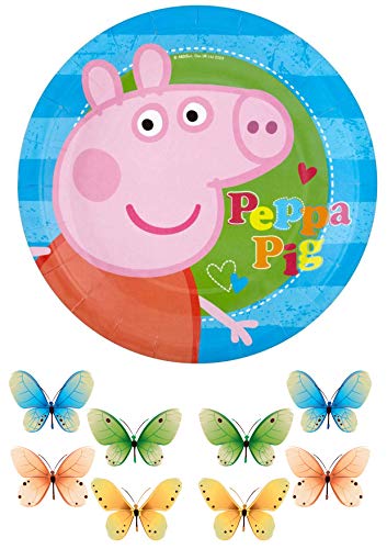 "Peppa pig" Tortenaufleger,Geburtstag,Tortendeko ca.20cm (Fondantpapier) von K&R GbR