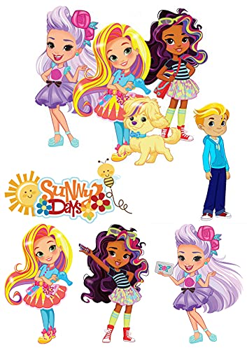 "Sunny Day." 7 Stuck - je.10cm Tortenaufleger,Geburtstag,Tortendeko, "Sunny Day." 7 Stuck - je.10cm Tortenaufleger,Geburtstag,Tortendeko, von K&R GbR