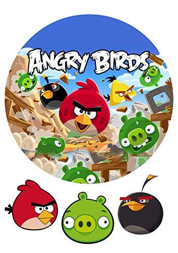 "angry birds" Tortenaufleger,Geburtstag,Tortendeko, "angry birds" Tortenaufleger,Geburtstag,Tortendeko, von K&R GbR