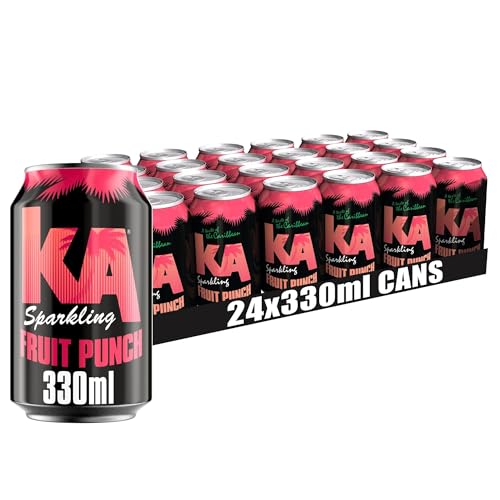 KA Sparkling Fruit Punch Flavour Drink 330 ml, 24 Stück von KA
