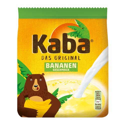 Kaba Bananen Pulver 400 g Beutel, das Original Kaba Bananenpulver zum Teilen mit der Familie, Pulver mit Bananen Geschmack Kaba Bananen Pulver 400 g Beutel, das Original Kaba Bananenpulver zum Teilen mit der Familie, Pulver mit Bananen Geschmack von KABA