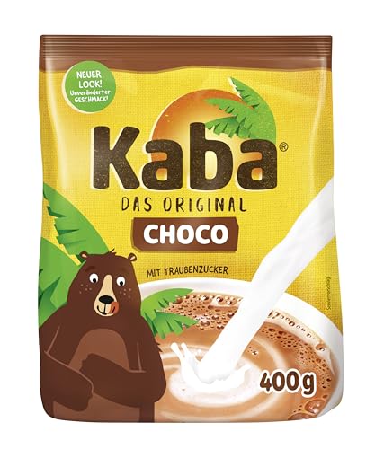 Kaba Choco 400g Beutel Trinkschokolade, das Original Kakaopulver zum Anrühren in kalter und warmer Milch von KABA
