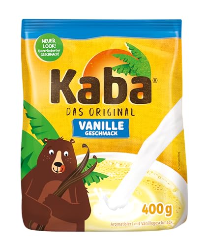 Kaba Vanille 400g Beutel Trinkpulver, das Original Vanillemilch-Pulver zum Anrühren in kalter und warmer Milch von KABA