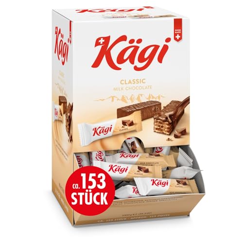 KÄGI FRET CLASSIC I Feinste Schweizer Schokowaffel I Snackbox mit knusprigen Waffeln umhüllt von hausgemachter Milch-Schokolade I Die leichte Schweizer Schokoladen-Spezialität I 1kg KÄGI FRET CLASSIC I Feinste Schweizer Schokowaffel I Snackbox mit knusprigen Waffeln umhüllt von hausgemachter Milch-Schokolade I Die leichte Schweizer Schokoladen-Spezialität I 1kg von KÄGI