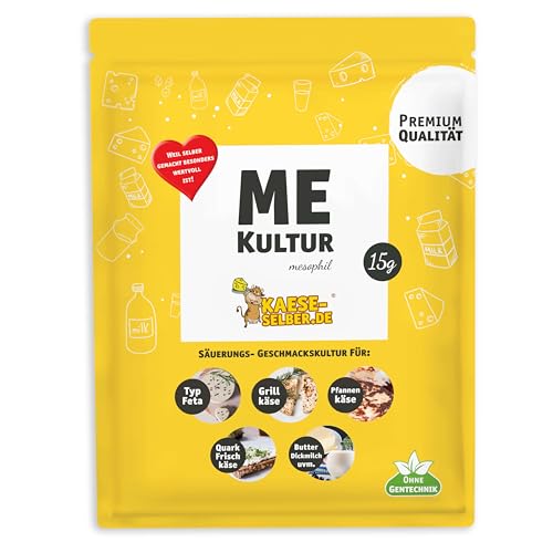 ME Käsekulturen 15g mesophil (für Käse, Quark, Frischkäse selber Machen) Kultur, Reifung von kaese-selber.de