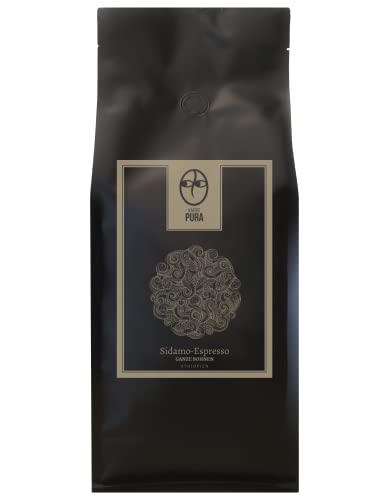 KAFFEE PURA Sidamo-bio Espresso ganze Bohne 1000g von KAFFEE PURA