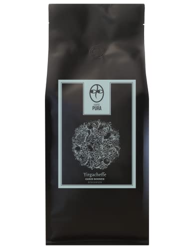 KAFFEE PURA Yirgacheffe-bio Kaffee ganze Bohne 1000g von KAFFEE PURA