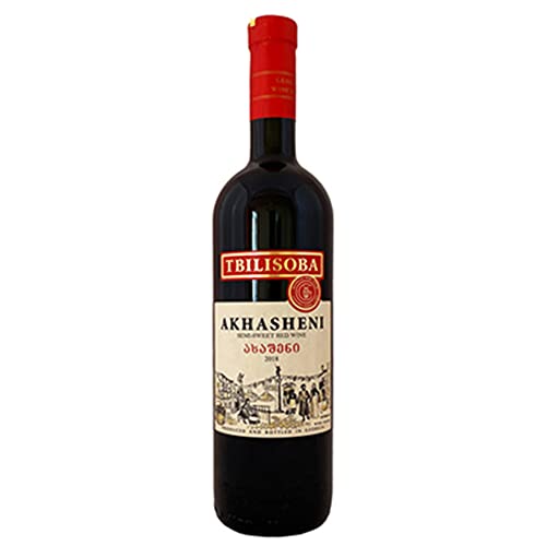 Tbilisoba Rotwein Akhasheni lieblich 0,75L georgischer Wein von KAGOR