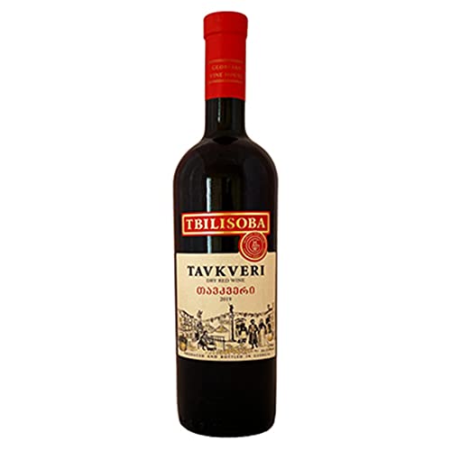 Tbilisoba Rotwein Tavkveri trocken 0,75L 12% vol. georgischer Wein von KAGOR