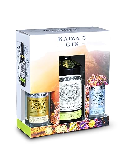 KAIZA 5 GIN Box mit 2x Fever-Tree Premium Mixer von KAIZA