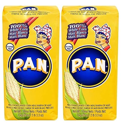Harina PAN Pre-Cooked White Maize Meal - 1kg (Pack of 2) von KAJAL