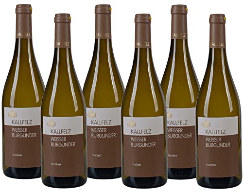KALLFELZ Weißburgunder Weißwein Trocken (6 x 0,75 l), Jahrgang 2020, 12,5% Vol, Weisser Burgunder von der Mosel von KALLFELZ RIESLING