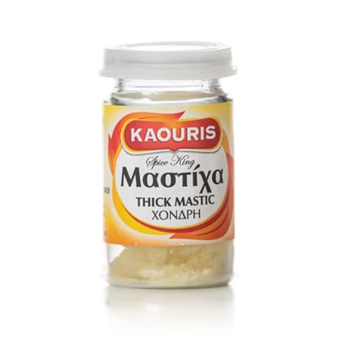 Chios Mastix Naturharz Gummi Mastiha Öl Kaouris - Dicke Tränen/Körnung, 1 Packung mit 10 g Chios Mastix Naturharz Gummi Mastiha Öl Kaouris - Dicke Tränen/Körnung, 1 Packung mit 10 g von KAOURIS