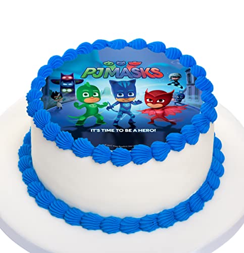 Kardasis PJ Masks Tortenaufleger | Essbarer Aufleger für Torten und Kuchen | Tortendekoration für den PJ Masks Themengeburtstag | 20cm Kardasis PJ Masks Tortenaufleger | Essbarer Aufleger für Torten und Kuchen | Tortendekoration für den PJ Masks Themengeburtstag | 20cm von KARDASIS
