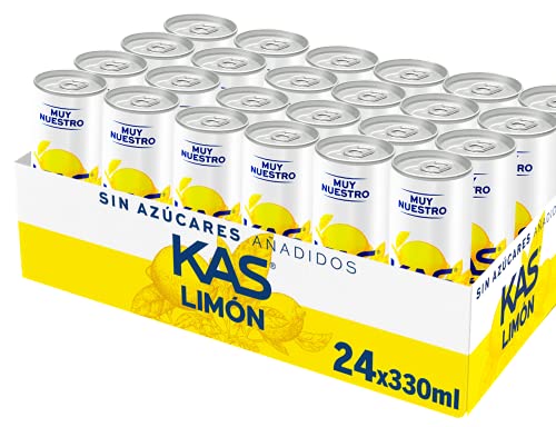 KAS Zero Zitrone 330 ml - Zitronen-Sinkzucker - Packung mit 24 Stück von LIFEWTR