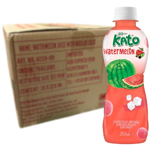 KATO - Wassermelonensaft mit Nata de Coco - 24 X 320 ML - Multipack KATO - Wassermelonensaft mit Nata de Coco - 24 X 320 ML - Multipack von KATO