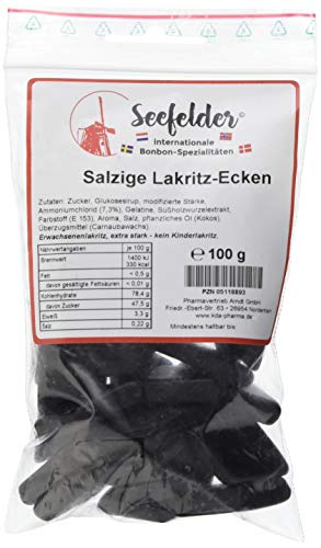 KDA Seefelder Salzige Lakritz-Ecken, 100 g von KDA