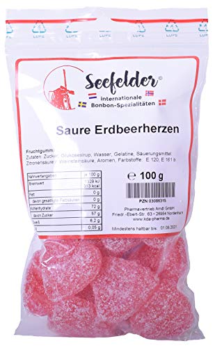 KDA Seefelder Spezialitäten Saure Erdbeerherzen, 100 g KDA Seefelder Spezialitäten Saure Erdbeerherzen, 100 g von Seefelder