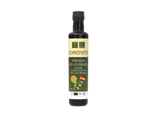 Corovita Bio-Olivenöl | 100% aus Spanien | Region Andalusien | Bio | natives Olivenöl extra | 500ml | kaltgepresst | Premium Qualität von KDJMDL