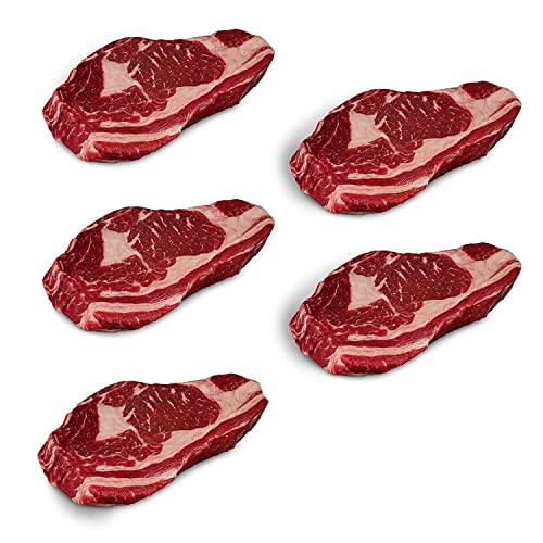 KAUF DEIN STEAK 5x Rib-Eye-Steak (DRY AGED am Knochen gereift) + Steakpfeffer, 2,1kg Fleischgenuss, perfekte Steaks grillen, Grillfleisch von KDS