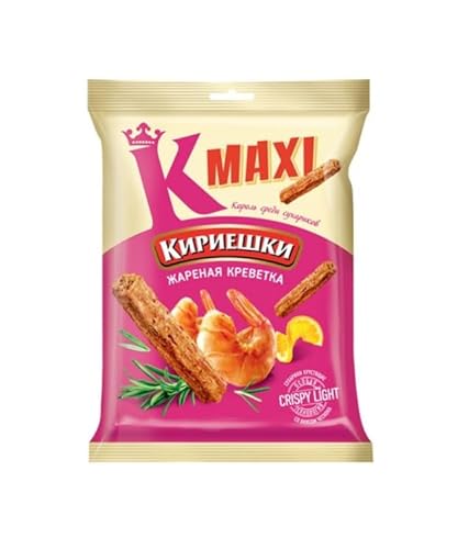 Zwieback gesalzen Kirieschki MAXI mit GARNELEN geschmack 5x60g von KDW