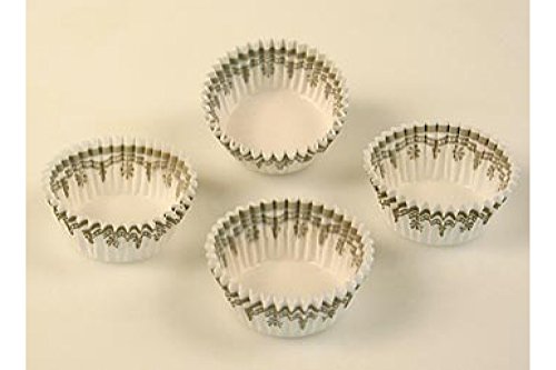 Papier Kapseln, weiß mit goldfarbenen Ornamenten, ø 35/52mm, 20mm hoch, 1.000 St Papier Kapseln, weiß mit goldfarbenen Ornamenten, ø 35/52mm, 20mm hoch, 1.000 St von KEIN LIEFERANT
