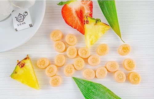 KETOFAKTUR® BONBONS No73 - Erdbeer-Ananas I 6 Packungen à 30g I Zuckerfreie Bonbons mit Erythrit & Vitamin B5, B6 & B12 I Ketogen, Vegan, Glutenfrei & ohne Zucker von KETOFAKTUR