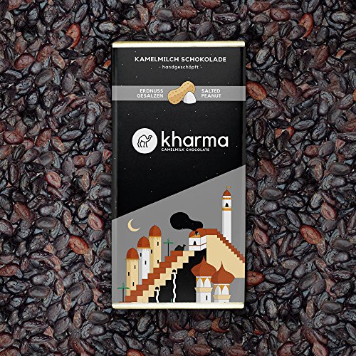 2 Tafeln Kharma Kamelmilchschokolade Erdnuss gesalzen aus österreichischem Meister-Manufakturbetrieb 2 Tafeln Kharma Kamelmilchschokolade Erdnuss gesalzen aus österreichischem Meister-Manufakturbetrieb von KHARMA