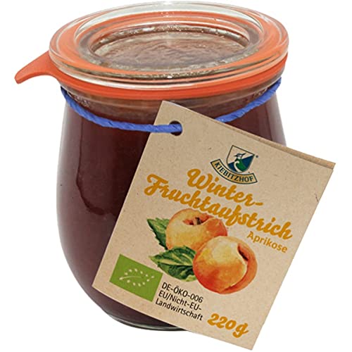 Kiebitzhof Aprikosen-Fruchtaufstrich "Winterliebe" (220 g) - Bio von KIEBITZHOF