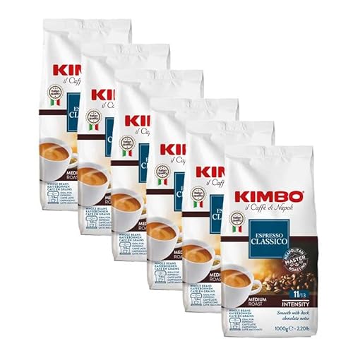 Kimbo Espresso Classico Kaffeebohnen 1 kg x 6 von Kimbo