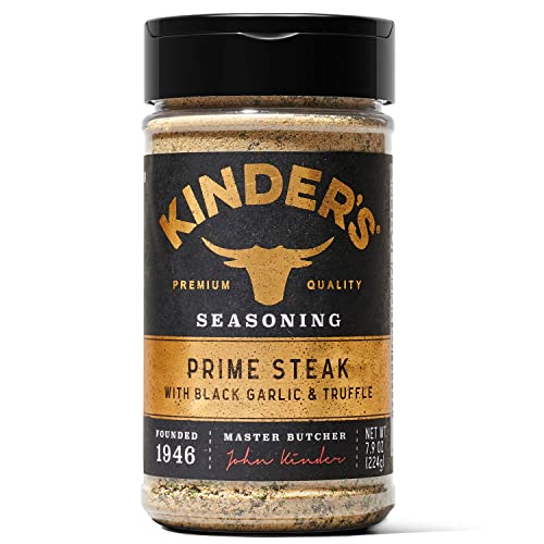 Prime Steak mit schwarzem Knoblauch und Trüffel Prime Steak mit schwarzem Knoblauch und Trüffel von KINDER'S