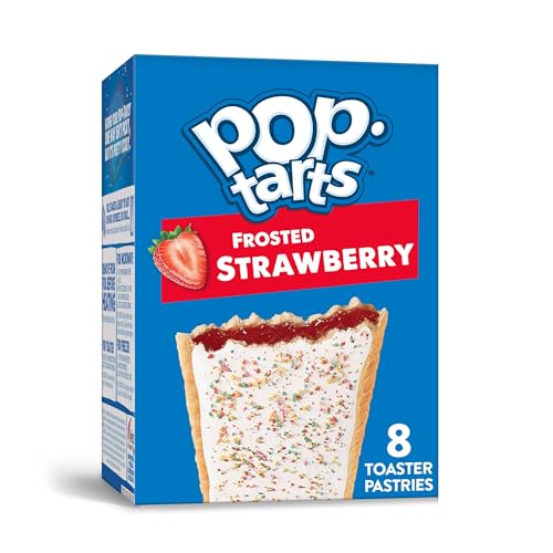KIMBONNI Toaster Pastries, Breakfast Foods, Kids Snacks, Frosted Strawberry, 13.5oz Box (8 Pop-Tarts) von Pop Tarts