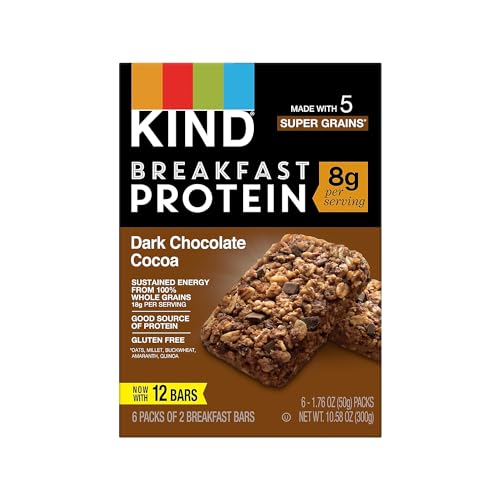 KIND Breakfast Protein, Dark Chocolate Cocoa, 6 Stück von KIND