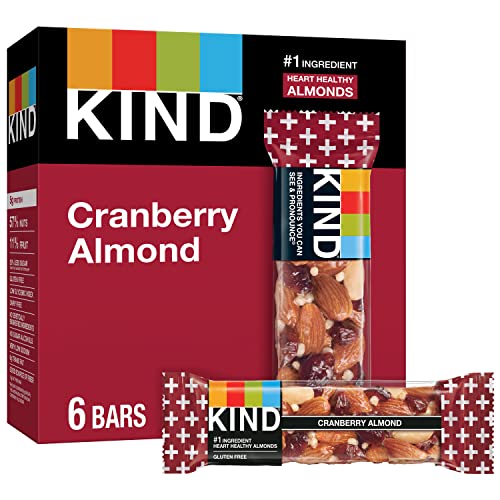 KIND Cranberry-Mandel + Antioxidantien, 6 Stück (1 Stück), Nettogewicht: 238 g von KIND