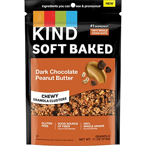 Weiches gebackenes Müsli, Erdnussbutter dunkle Schokolade, 1 Stück Weiches gebackenes Müsli, Erdnussbutter dunkle Schokolade, 1 Stück von KIND