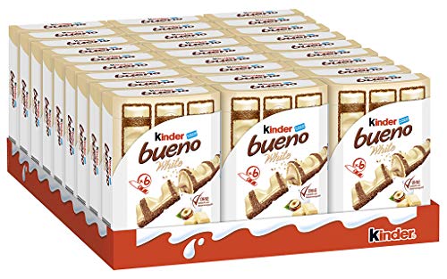 Ferrero kinder bueno White – Schokoriegel mit weißer Schokolade – 27 Packungen mit je 6 Einzelriegeln (27 x 117 g) von Ferrero