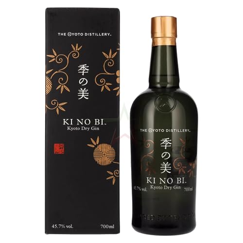 KINOBI Kyoto Dry Gin KI NO BI Japan 0,7 Liter in Geschenkpackung von KINOBI