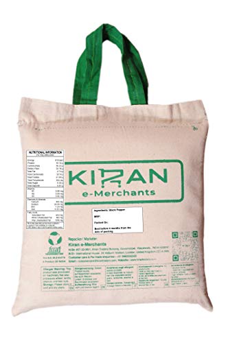 Kiran's Black pepper,(Schwarzer Pfeffer) Eco-friendly pack, 10 lb (4.54 KG) von KIRAN
