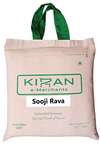 Kiran's Sooji Ravva,(der Grieß), Eco-friendly pack, 5 lb (2.27 KG) von KIRAN